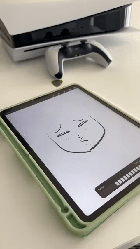 A face, in a few strokes