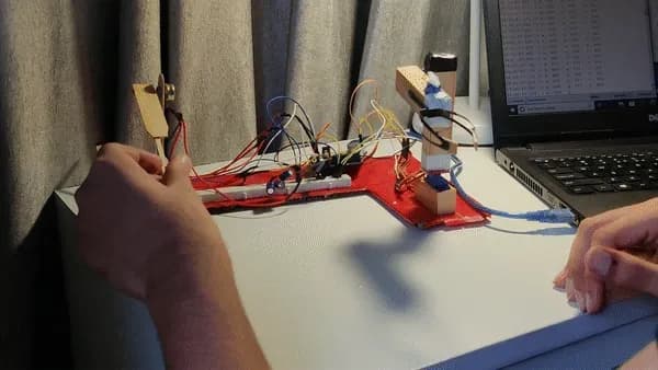 Moving the shadow controller to steer the arm